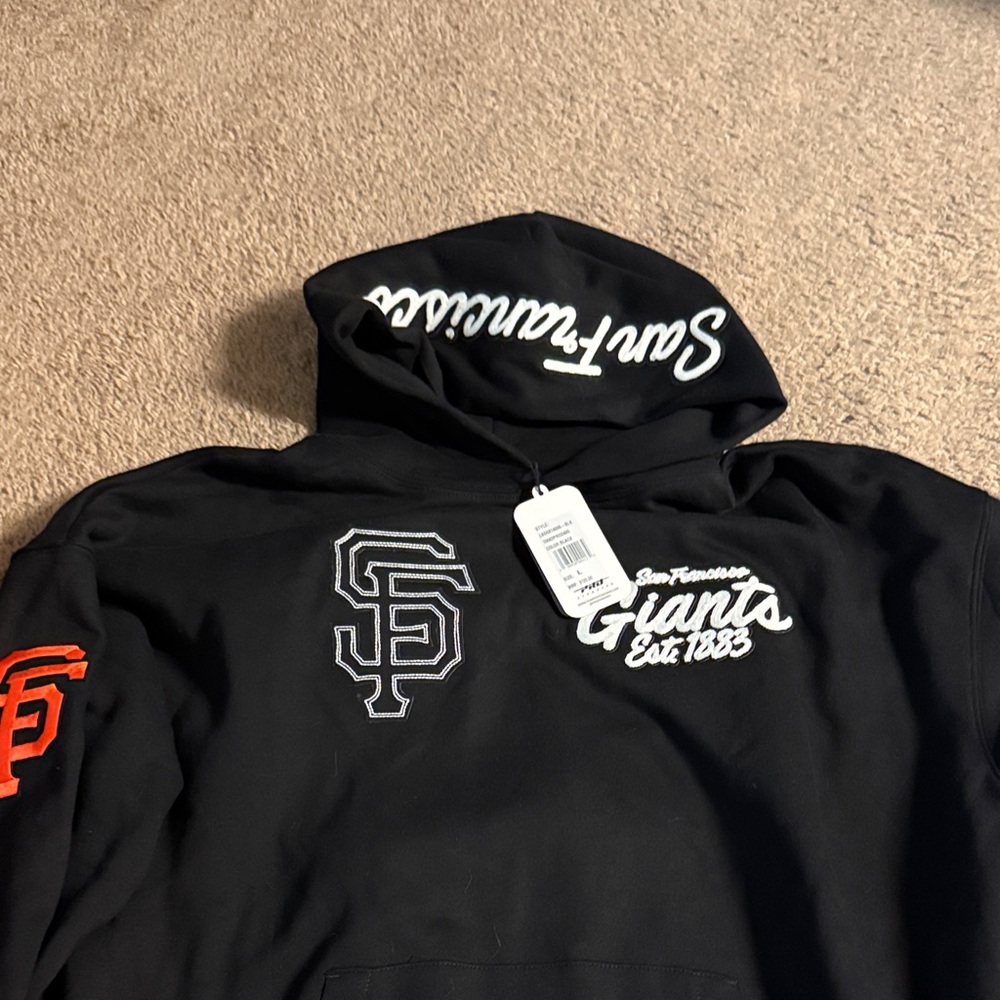 Nike Black Giants Hoodie with Red and White Accents